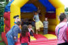 Children enjoy bouncy castle